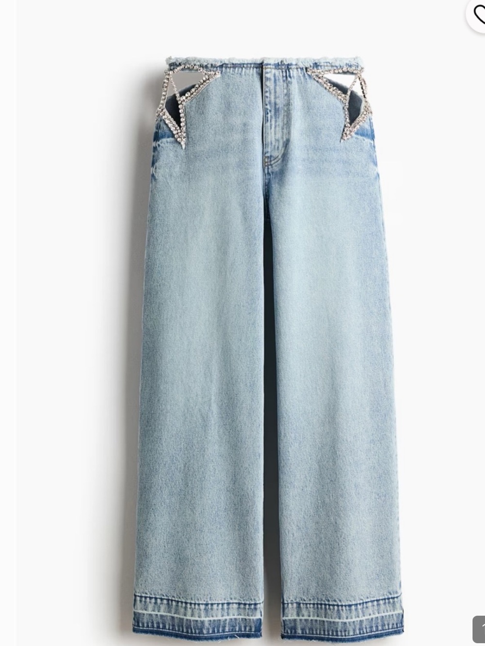 New sold out Stella x McCartney H&M crystal jeans